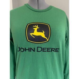 John Deere | Logo Long Sleeve T-Shirt | Green | Men's S | Excellent Condition